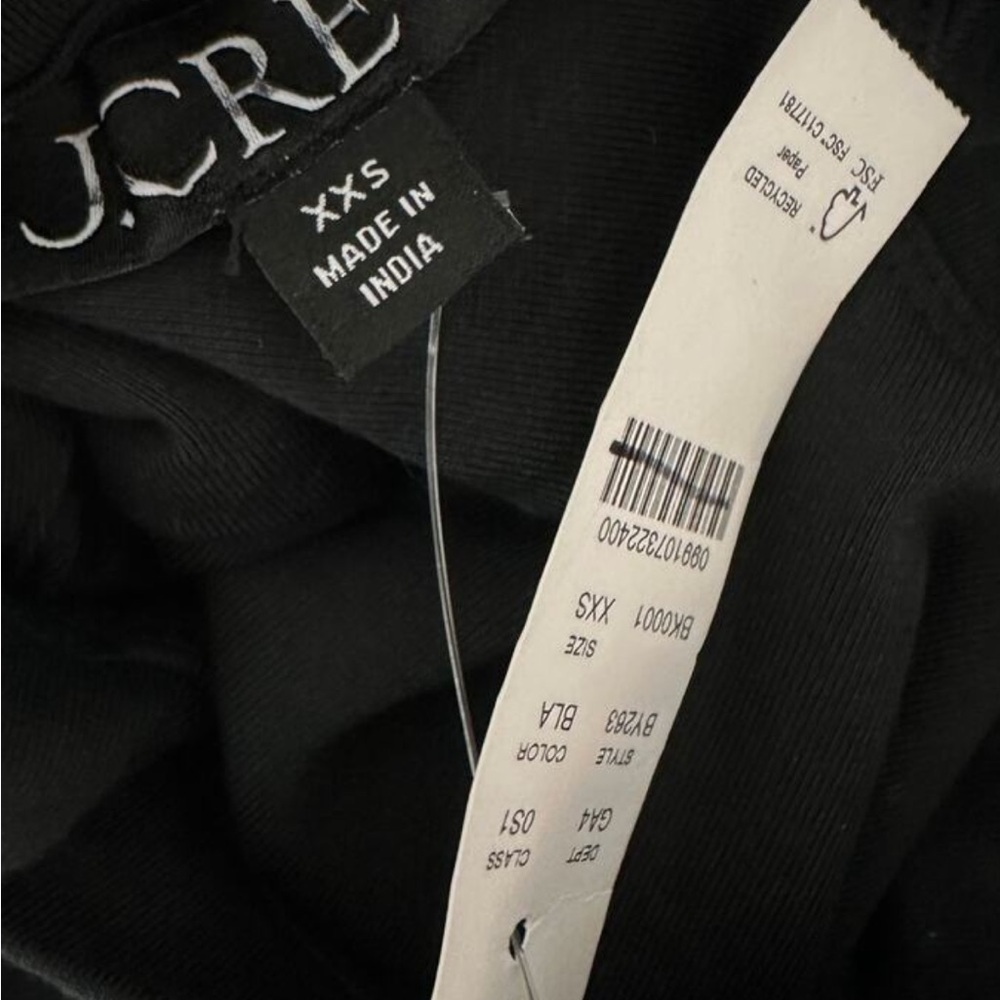 J. Crew Classic Black Sleeveless Midi Dress - Picture 2 of 7